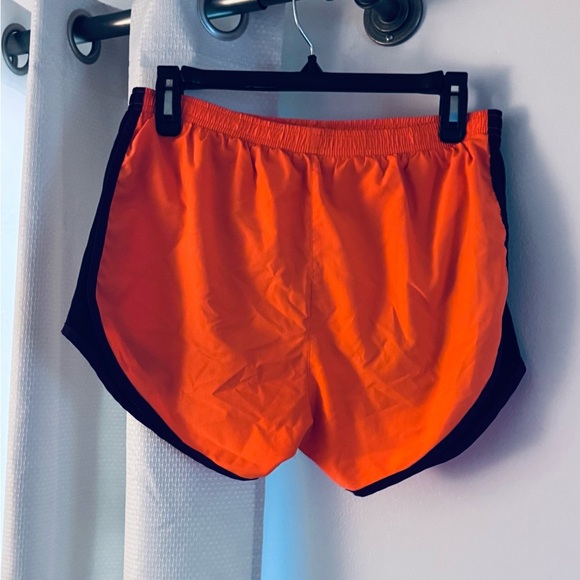 Nike Bright Orange Running Shorts with Black and Dark Purple Accents - Picture 2 of 6